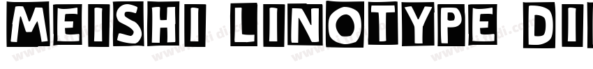 meishi Linotype Dido字体转换